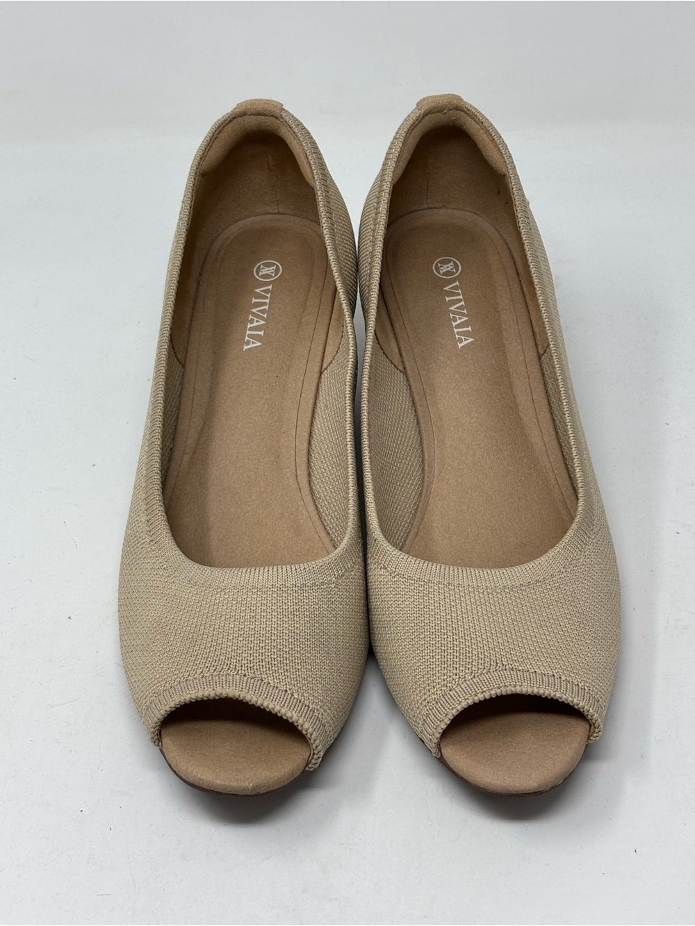 VIVAIA peep toe almond wedges Tamia size 40 (9) - Picture 8 of 14